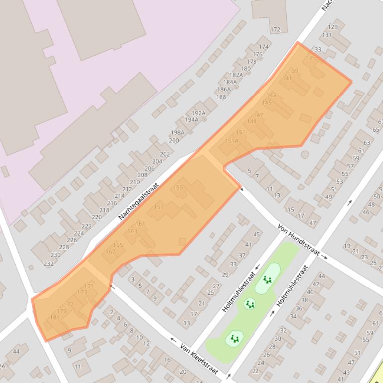 Kaart van postcodegebied 5932CC.