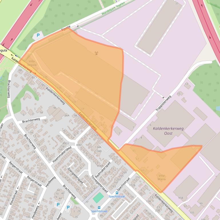 Kaart van postcodegebied 5932CT.