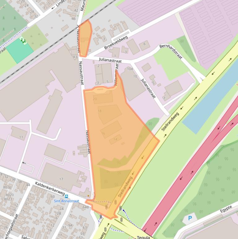 Kaart van postcodegebied 5932EB.