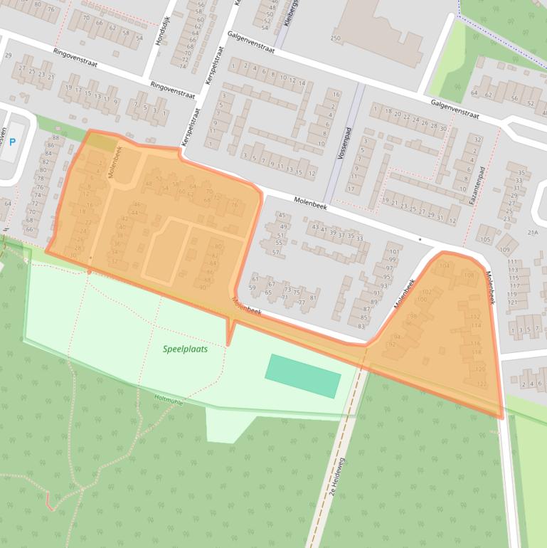 Kaart van postcodegebied 5932SL.