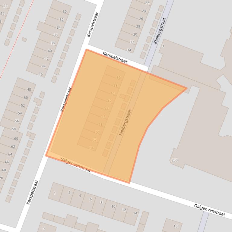 Kaart van postcodegebied 5932ST.