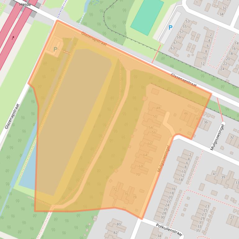 Kaart van postcodegebied 5932TS.