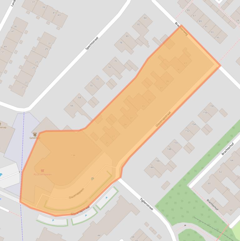 Kaart van postcodegebied 5932TV.