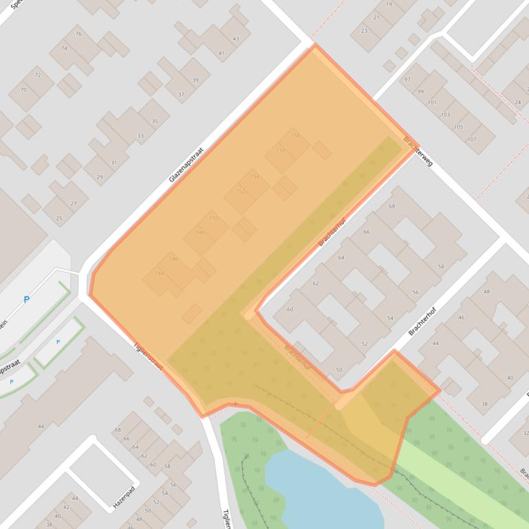 Kaart van postcodegebied 5932TZ.