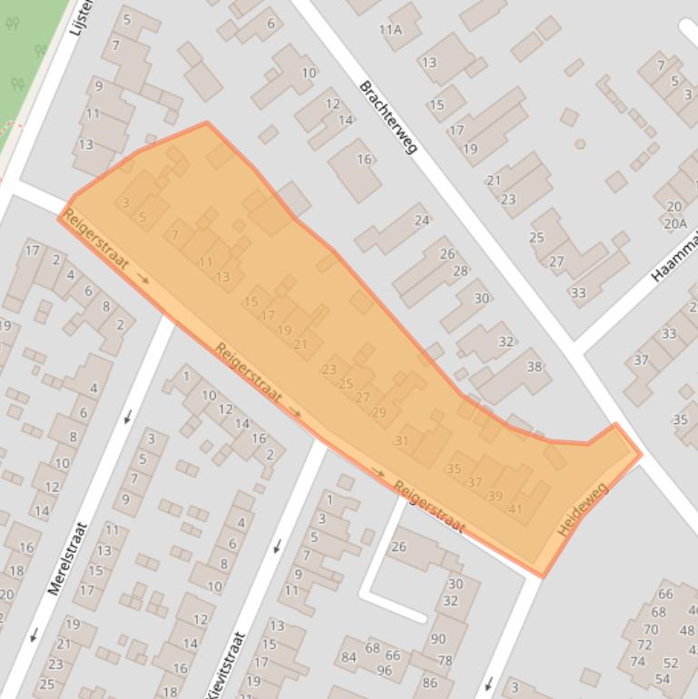 Kaart van postcodegebied 5932VX.