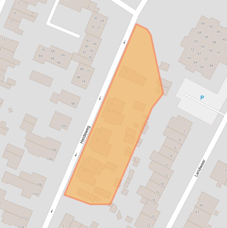 Kaart van postcodegebied 5932XB.