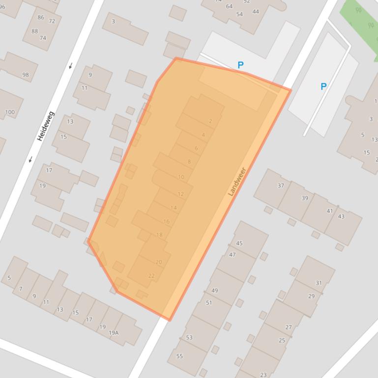 Kaart van postcodegebied 5932XD.