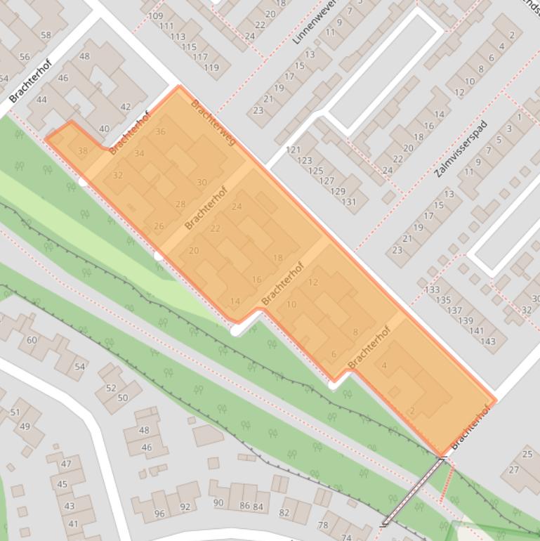 Kaart van postcodegebied 5932XM.