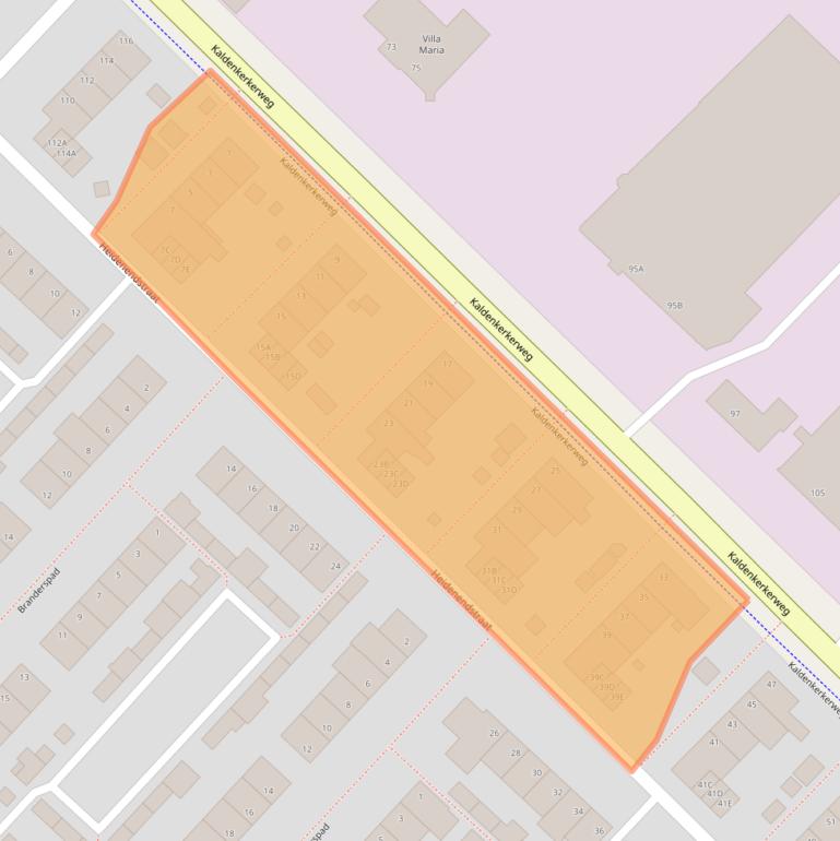 Kaart van postcodegebied 5932XV.