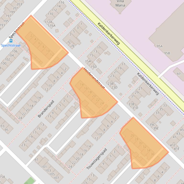 Kaart van postcodegebied 5932XX.