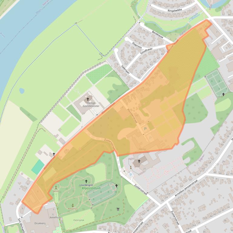 Kaart van postcodegebied 5935CB.