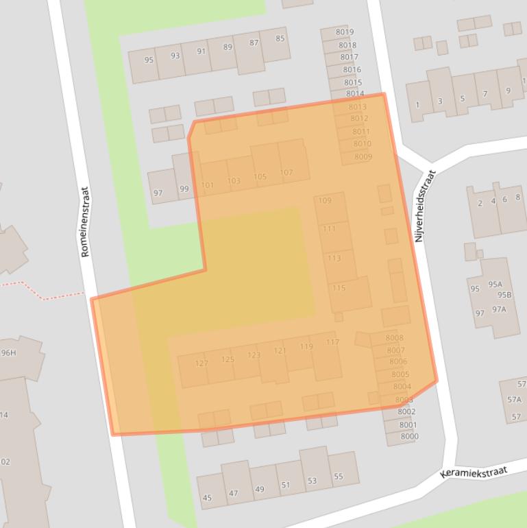Kaart van postcodegebied 5935SE.