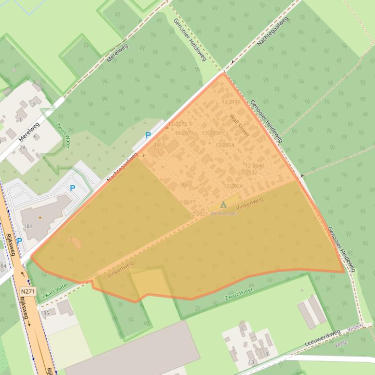 Kaart van postcodegebied 5941AN.