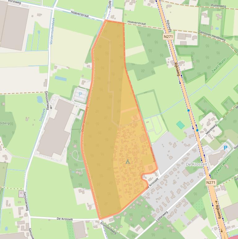 Kaart van postcodegebied 5941AT.