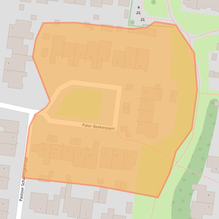 Kaart van postcodegebied 5941CB.