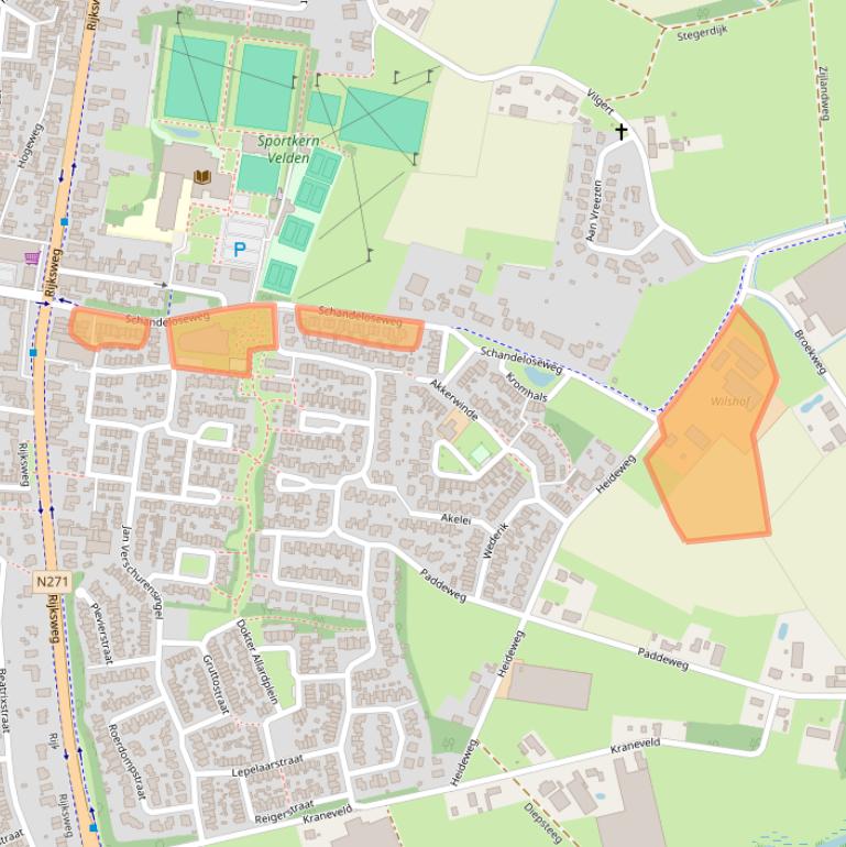 Kaart van postcodegebied 5941CR.