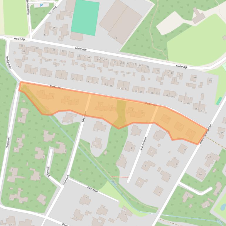 Kaart van postcodegebied 5941EB.