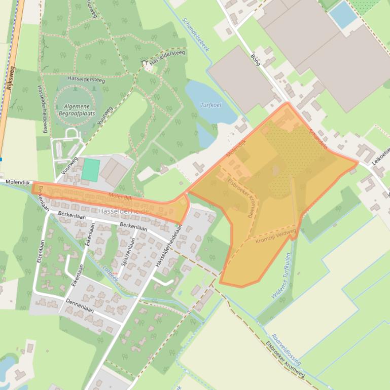 Kaart van postcodegebied 5941EG.