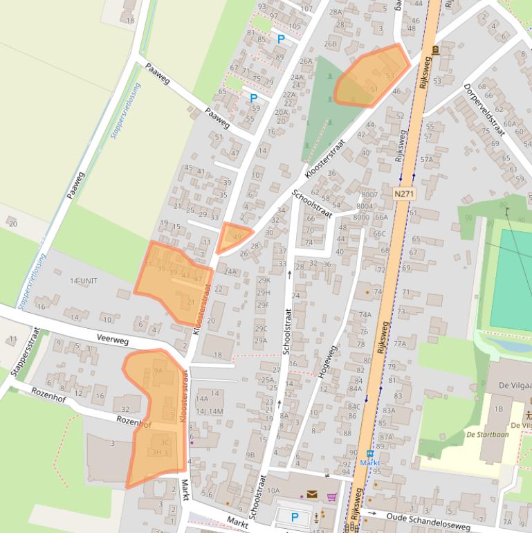 Kaart van postcodegebied 5941ES.