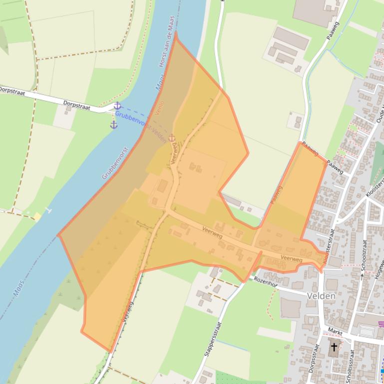 Kaart van postcodegebied 5941EV.