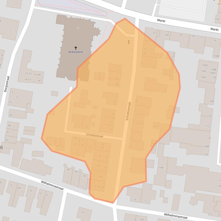 Kaart van postcodegebied 5941GG.