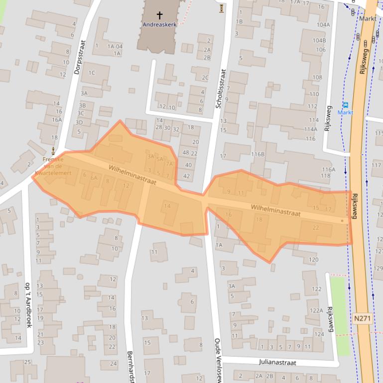 Kaart van postcodegebied 5941GJ.