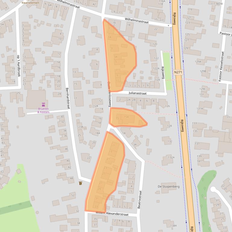 Kaart van postcodegebied 5941HA.