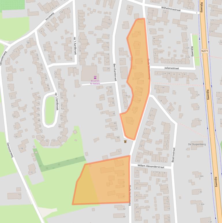 Kaart van postcodegebied 5941HE.