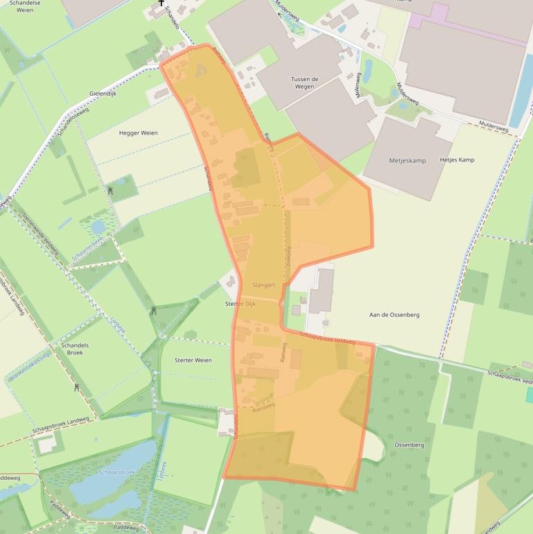 Kaart van postcodegebied 5941NG.