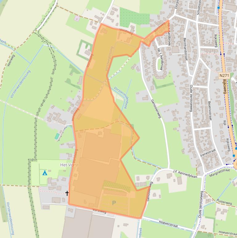 Kaart van postcodegebied 5941NT.