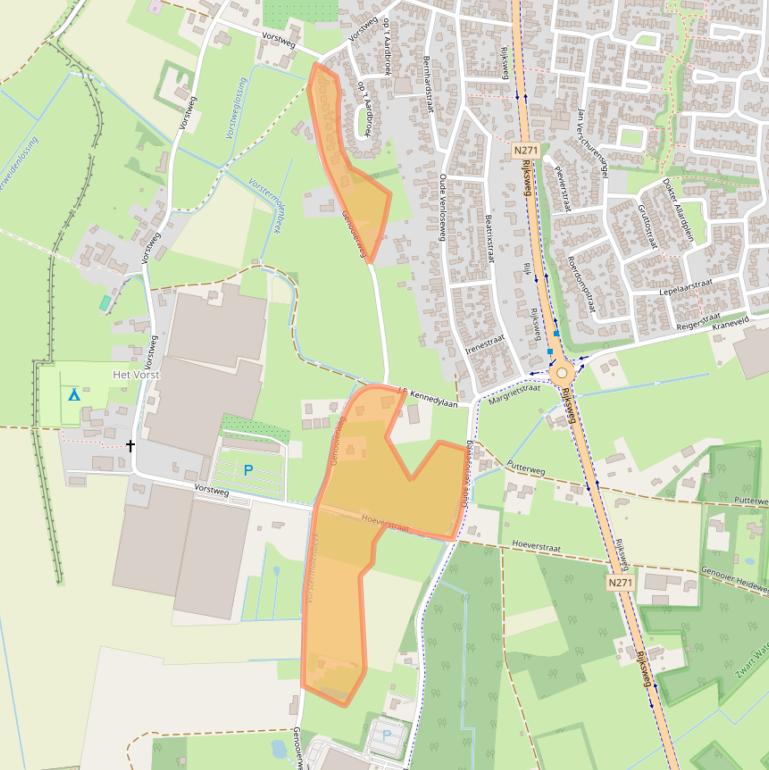 Kaart van postcodegebied 5941NW.