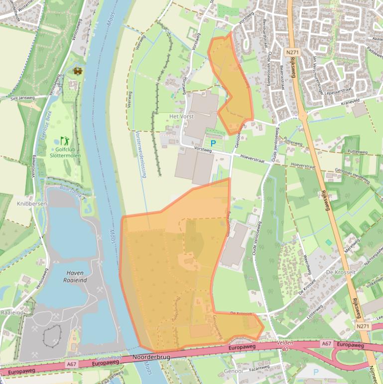 Kaart van postcodegebied 5941NX.