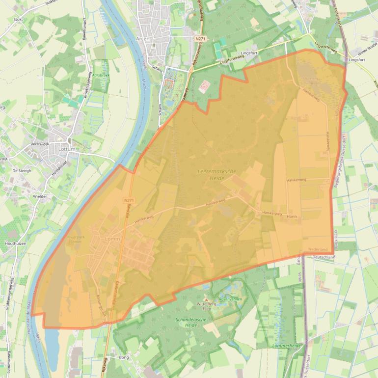 Kaart van postcodegebied 5943.