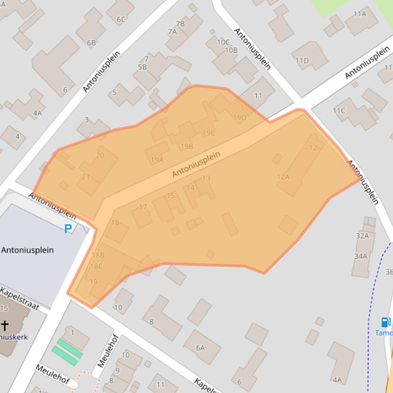 Kaart van postcodegebied 5943AJ.