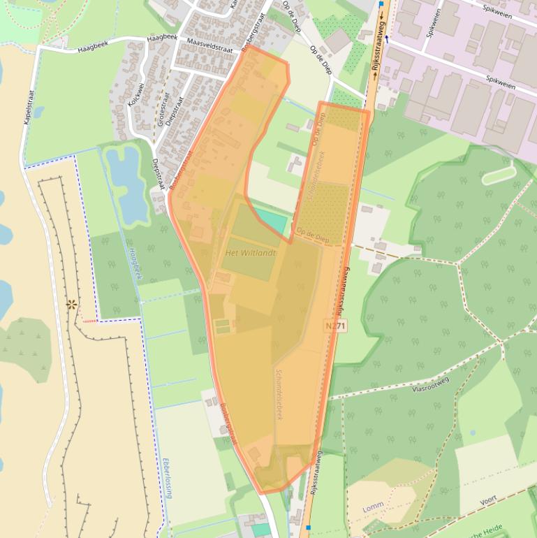 Kaart van postcodegebied 5943AL.
