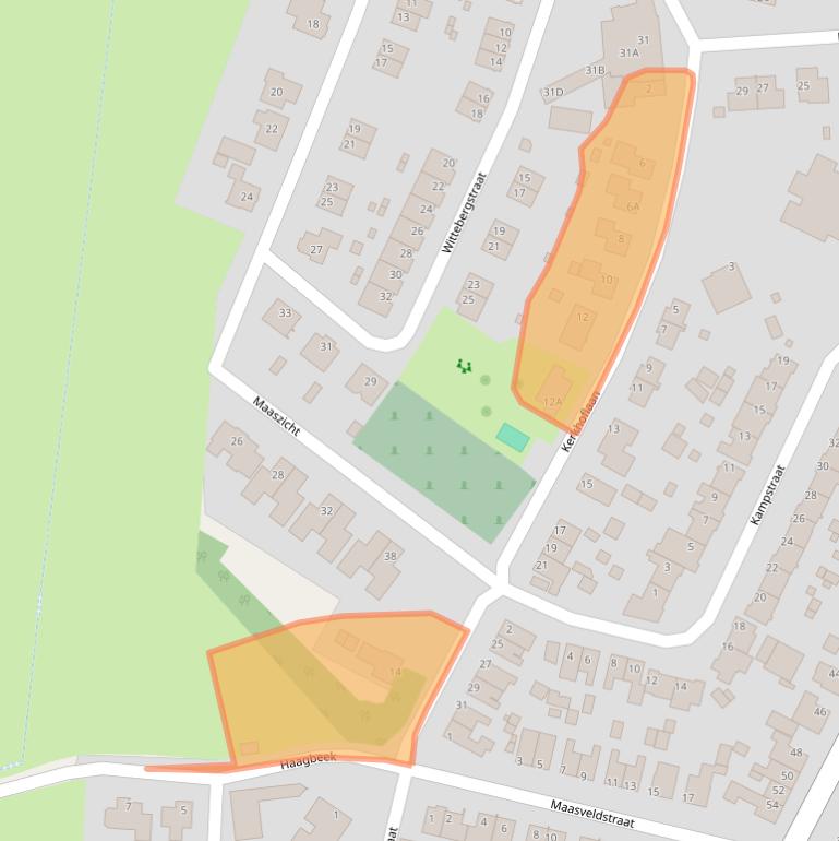 Kaart van postcodegebied 5943AW.
