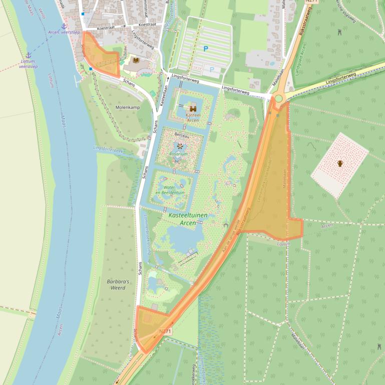 Kaart van postcodegebied 5944AE.