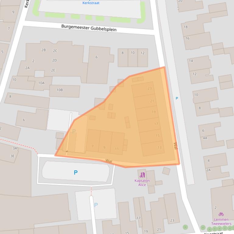 Kaart van postcodegebied 5944AV.