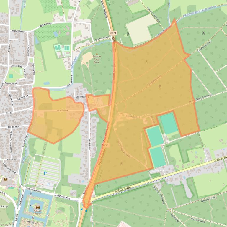 Kaart van postcodegebied 5944BM.