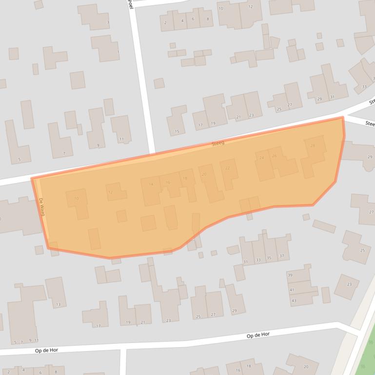 Kaart van postcodegebied 5944BV.