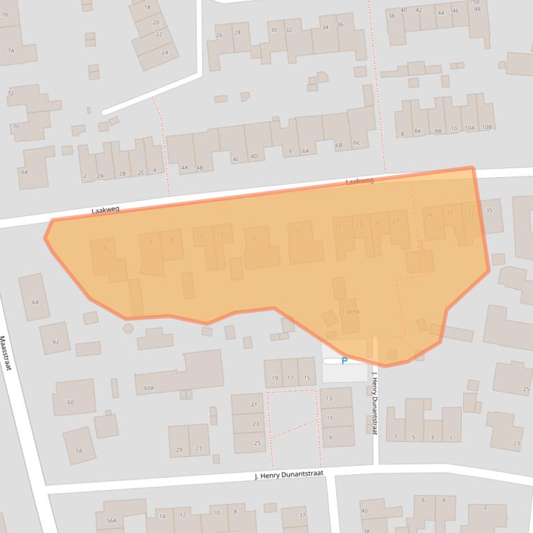 Kaart van postcodegebied 5944CV.