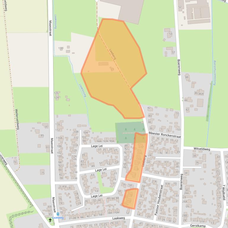 Kaart van postcodegebied 5944EA.