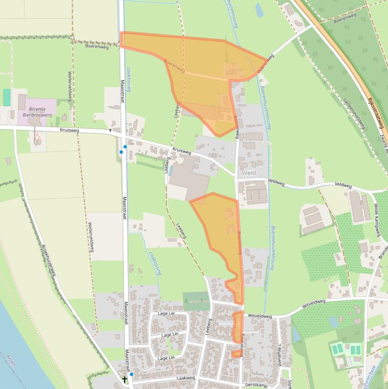 Kaart van postcodegebied 5944EJ.