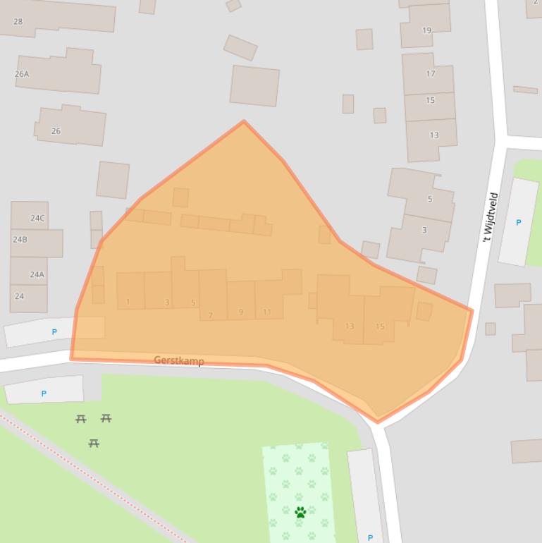 Kaart van postcodegebied 5944EP.