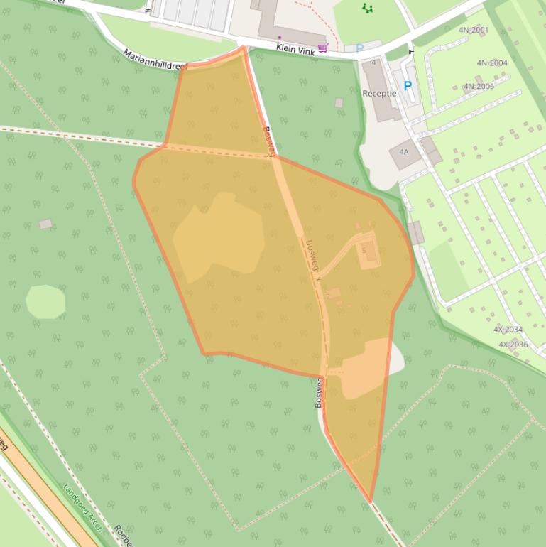 Kaart van postcodegebied 5944EW.