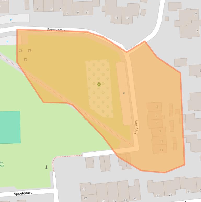 Kaart van postcodegebied 5944GB.