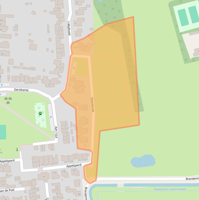 Kaart van postcodegebied 5944GC.