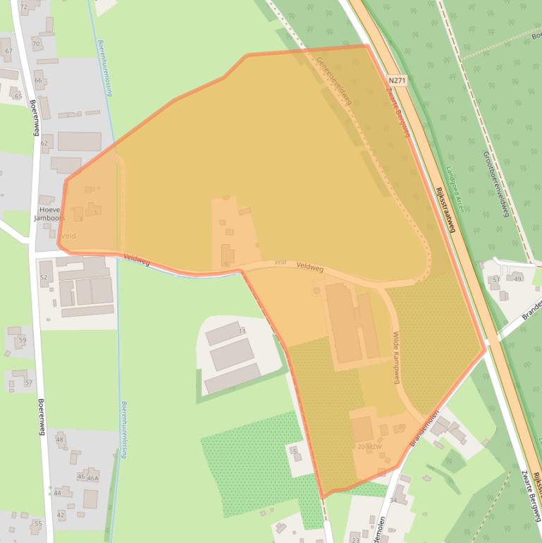 Kaart van postcodegebied 5944NA.