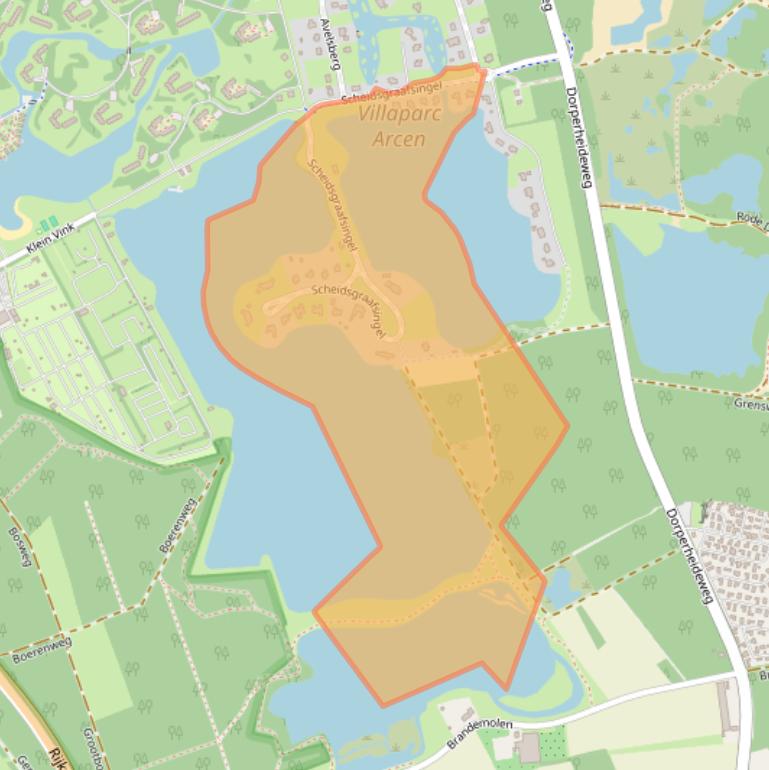 Kaart van postcodegebied 5944PA.