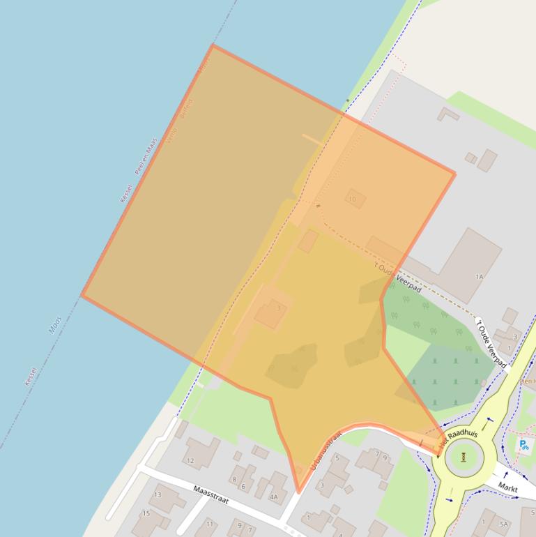 Kaart van postcodegebied 5951AJ.